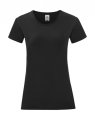 Dames T-shirt Iconic Fruit of the Loom 61-432-0 Black